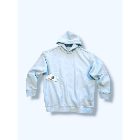 Vuori Restore Oversized Hoodie Light Mist M Organic Cotton French Terry Jumper - Picture 6 of 13